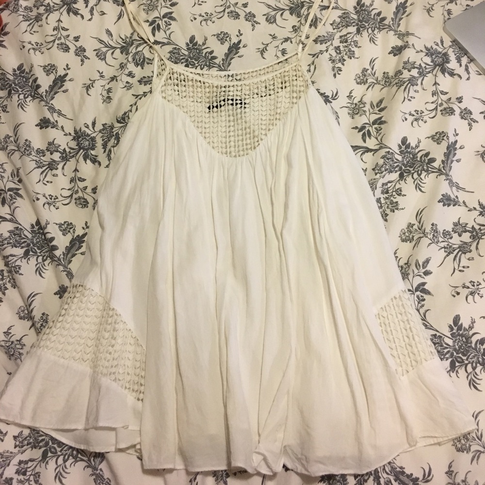 White baby doll dress