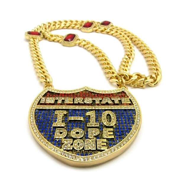 14K GOLD Plated ICED OUT CHAIN - Picture 1 of 2