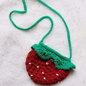 Strawberry Knit Thai Crossbody