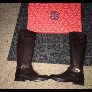 Tory Burch Marlene Riding Boot- Tumbled Leather ❤️