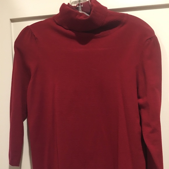 Ann taylor red turtleneck size L - Picture 1 of 4