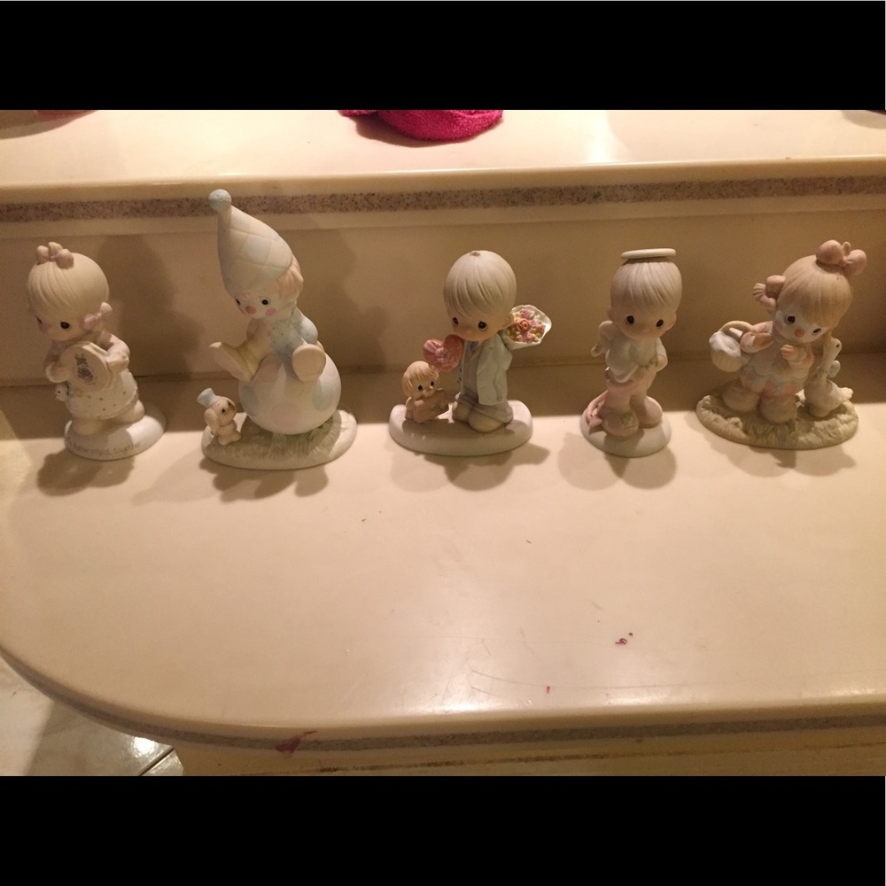 Precious moments each comes with a box $8 each
