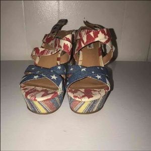 Red, white, & blue wedges