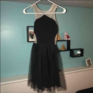 Black above the knee dress