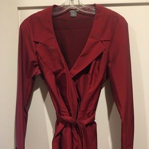 Ann taylor size 10 true wrap style red blouse