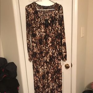 Floor-Length Print BCBG Dress NWT