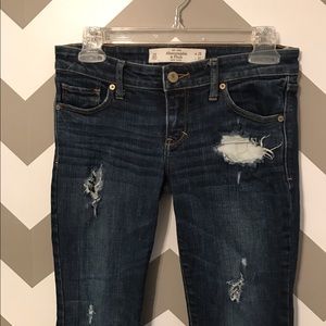 Abercrombie & Fitch Ripped Bootcut Jeans
