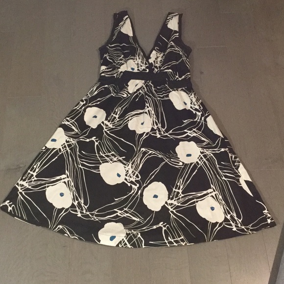 Marc Jacobs Black Summer Dress w/ Floral Print - Picture 1 of 1