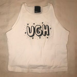 K tag cropped tank