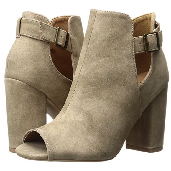 Stone Cold Fox Cut Out Peep Toe Ankle Booties - Picture 5 of 5