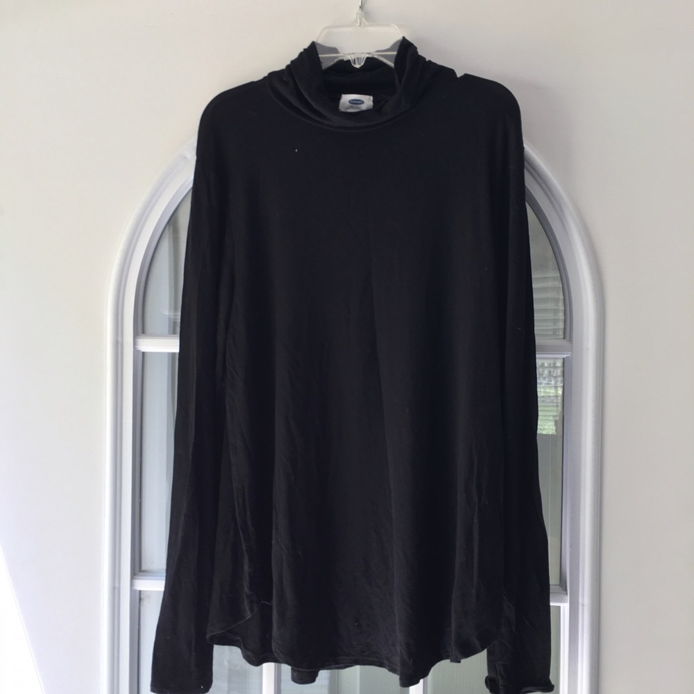 Black half turtle neck