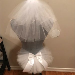 Ruolai Women's Wedding Veil – Hip-Length Bridal Veil, Booty Cover For Bride Or Bridesmaid