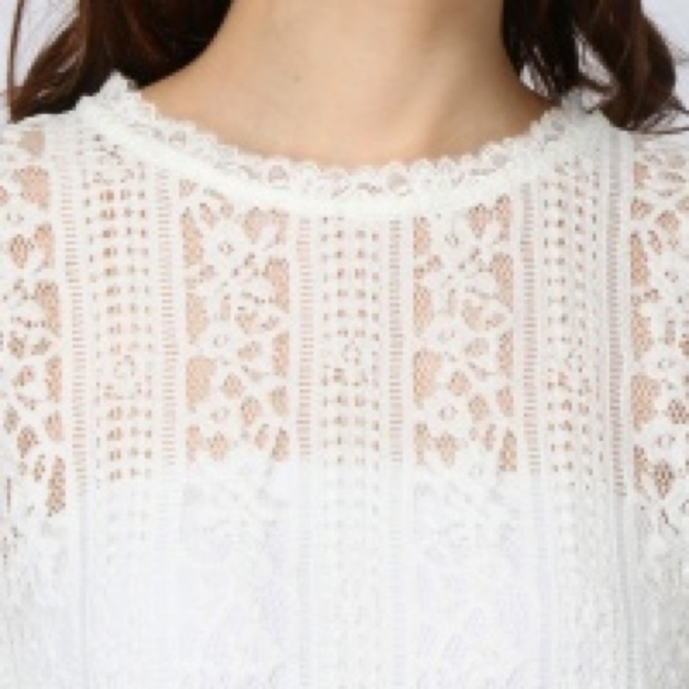 Jeanasis - white lace top - Picture 4 of 5