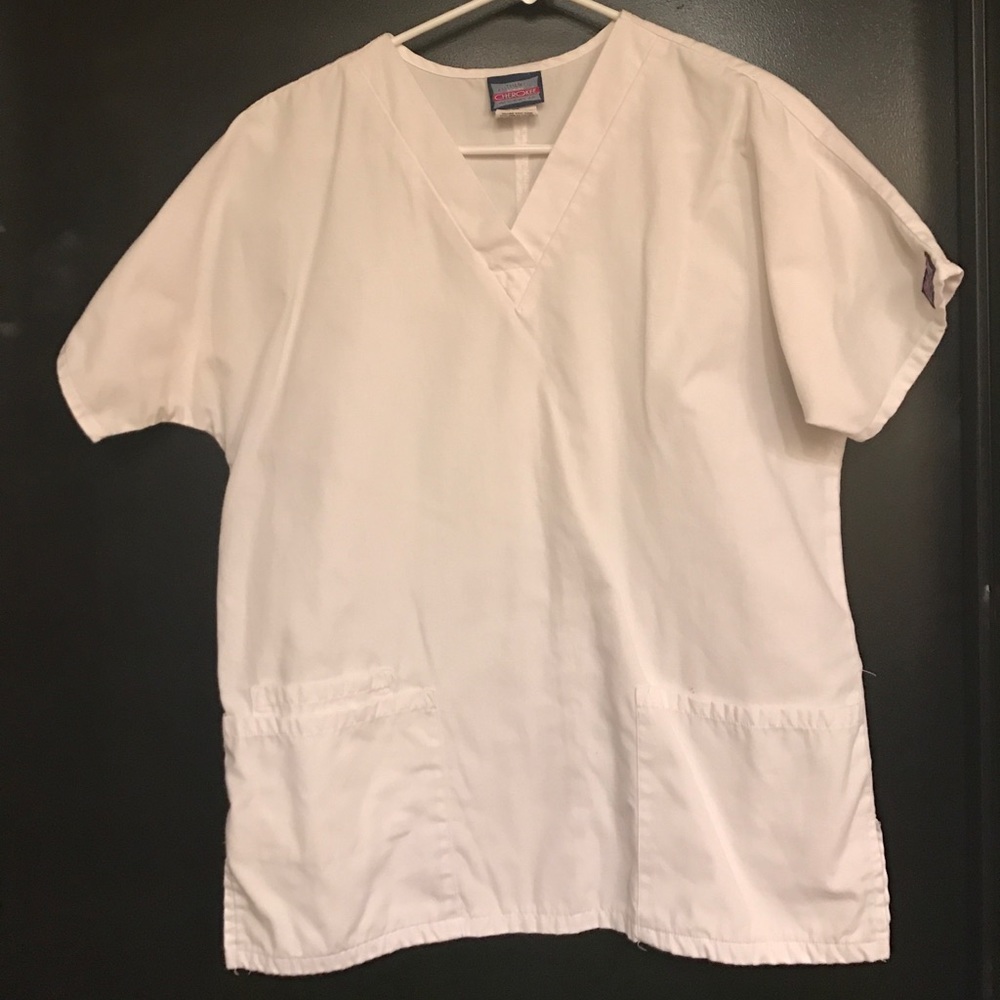 White Cherokee Scrub Top