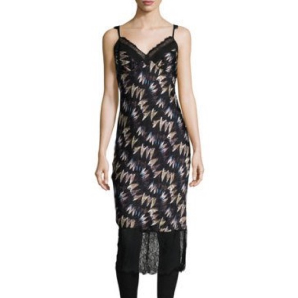 Diane von Furstenberg Army of Hearts Black Dress