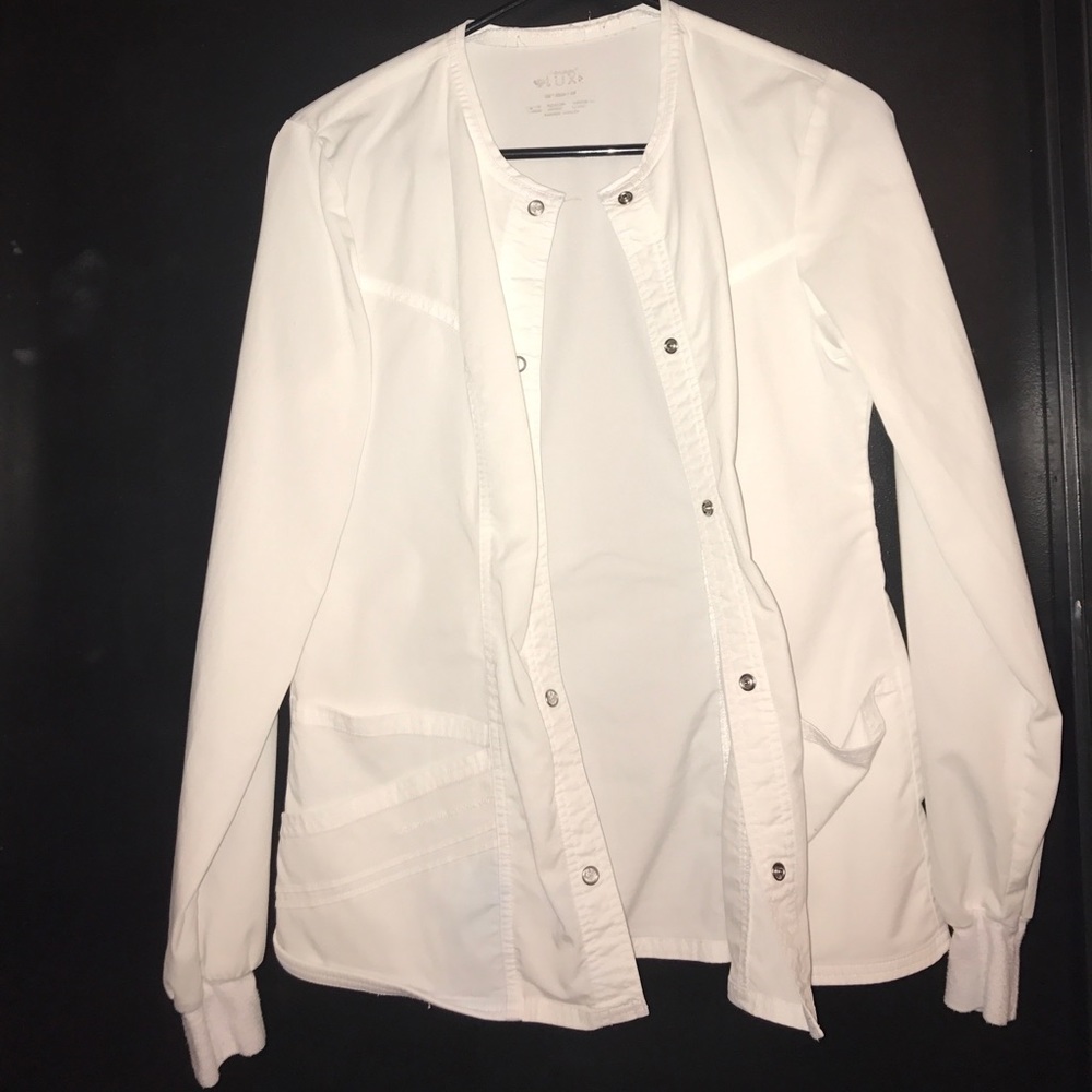 White, Cherokee Lux Lab/Scrub Jacket