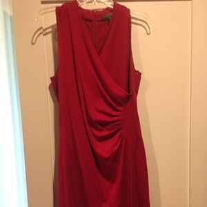 Ralph Lauren size M knit red dress