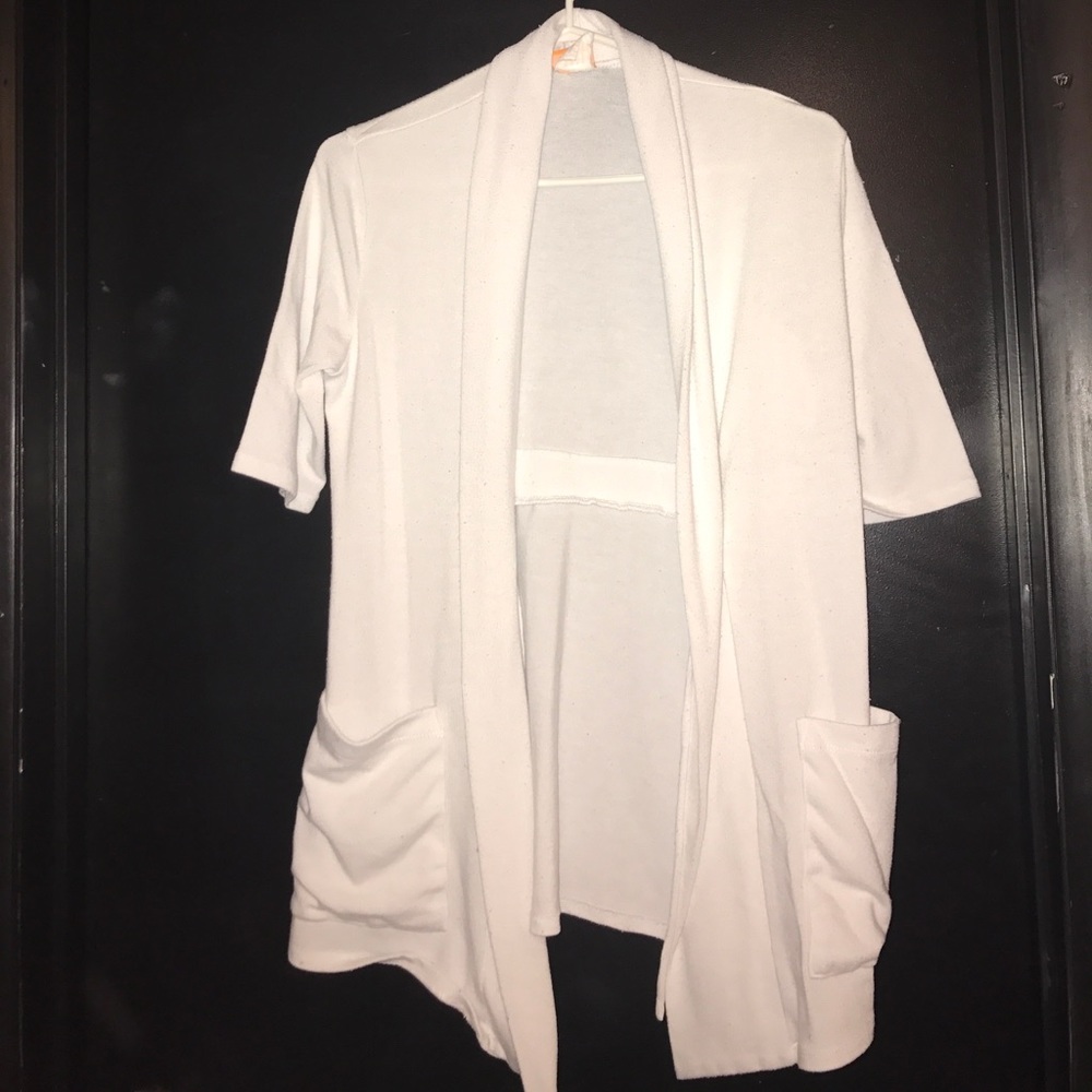 White NrG Lab/Scrub Jacket