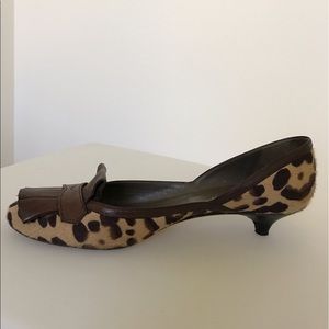 Valentino Leopard-print Calf Hair & Leather Pumps