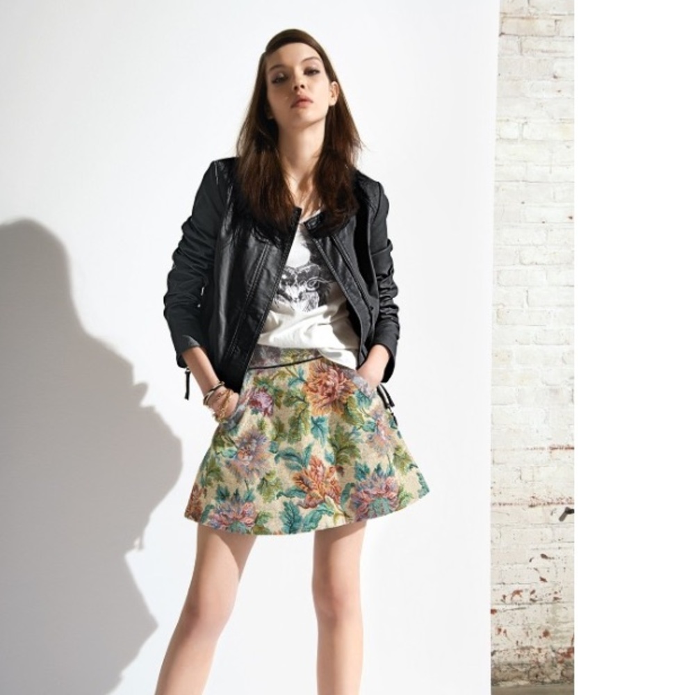 Free people floral tapestry skirt