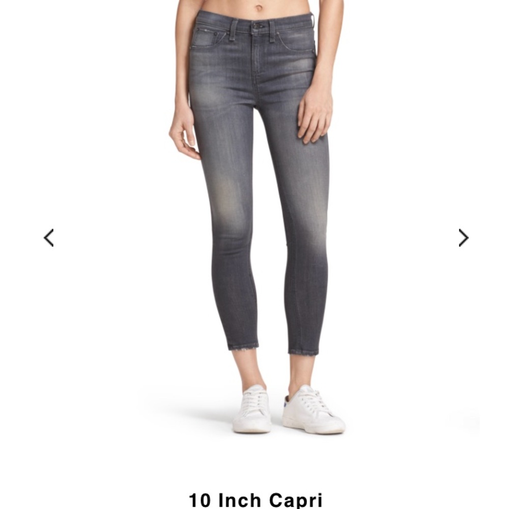 NWT Rag & Bone 10 inch capri in Axl wash