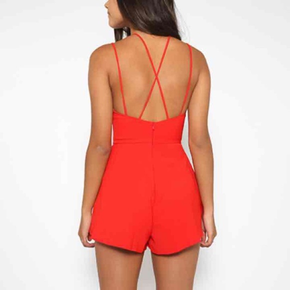 Red playsuit - Picture 3 of 3