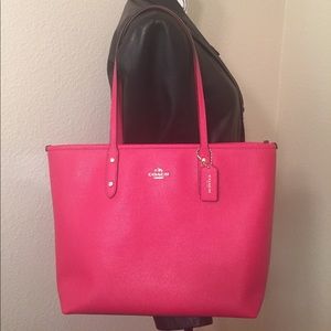 NWT Bright Pink Coach Bag.