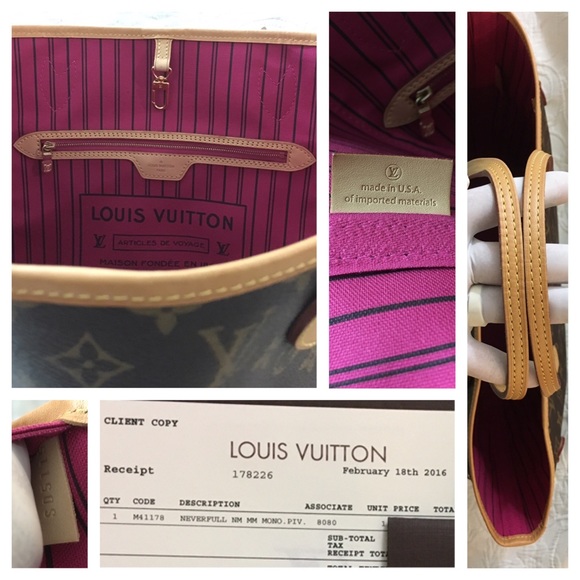Louis Vuitton Neverfull Monogram MM Pivoine SOLD - Picture 8 of 8
