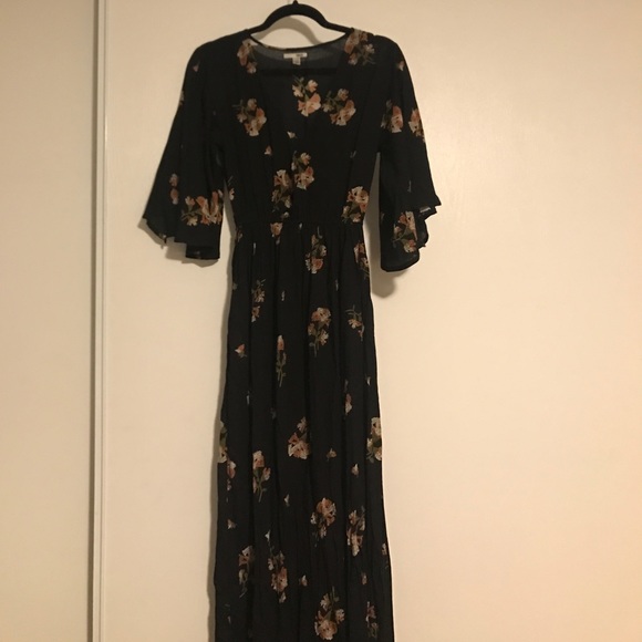 Amuse Society Black Floral Dress - Picture 6 of 6