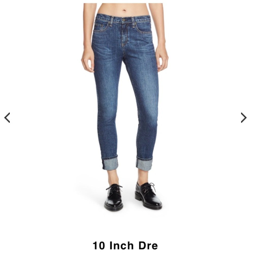 NWT Rag & Bone 10 inch Dre in Worn wash