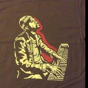 Marvin Gaye tshirt size XL brown custom music