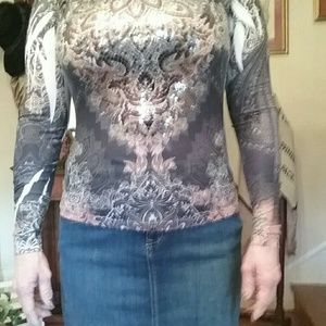 Daytrip Sequined Long Sleeve Shirt