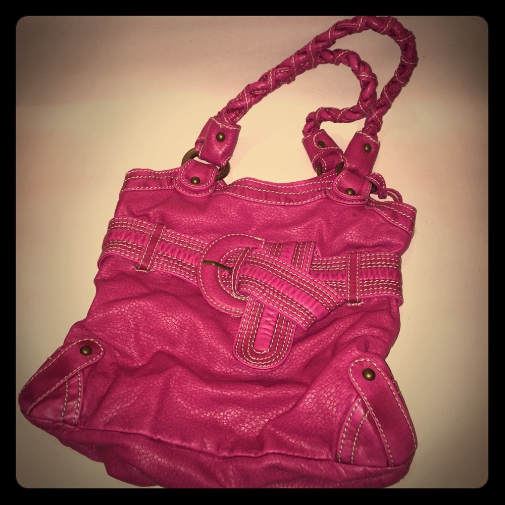 Red by Marc Ecko Fuscha Pink Shoulder Handbag