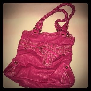 Red by Marc Ecko Fuscha Pink Shoulder Handbag