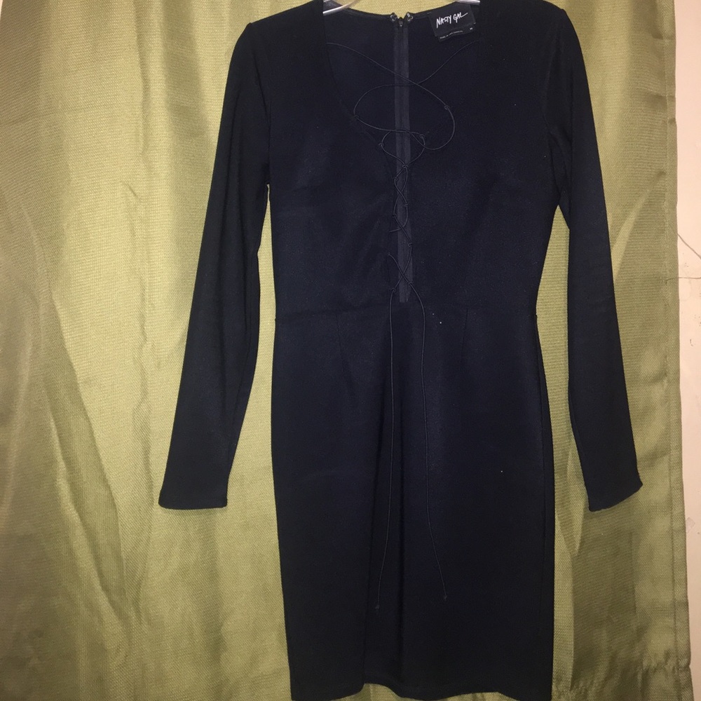 Nasty Gal Ribbed Little Black Dress - FINAL PRICE