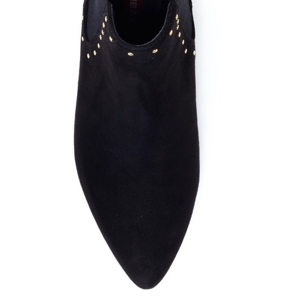 Black Suede Studded Bootie - Picture 5 of 5
