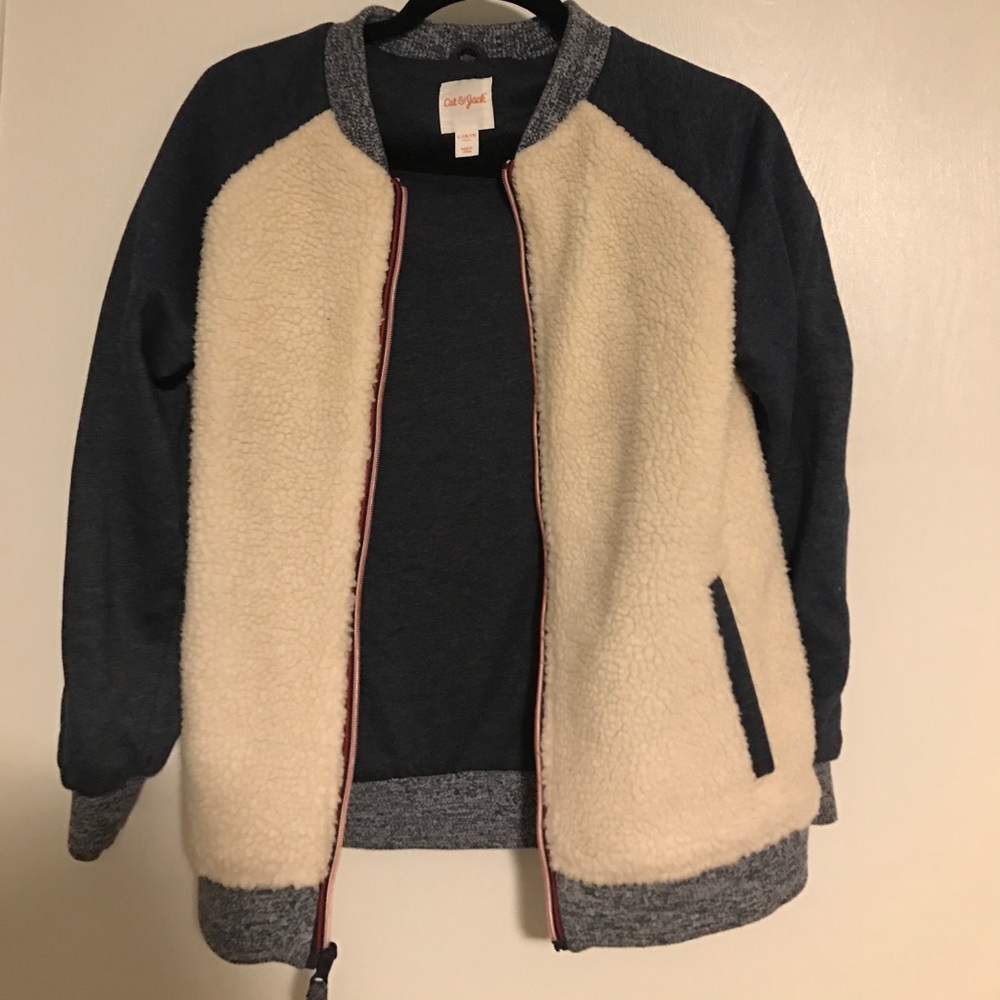 Cat&Jack faux fleece "bomber" jacket