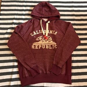 Maroon California Republic Hoodie