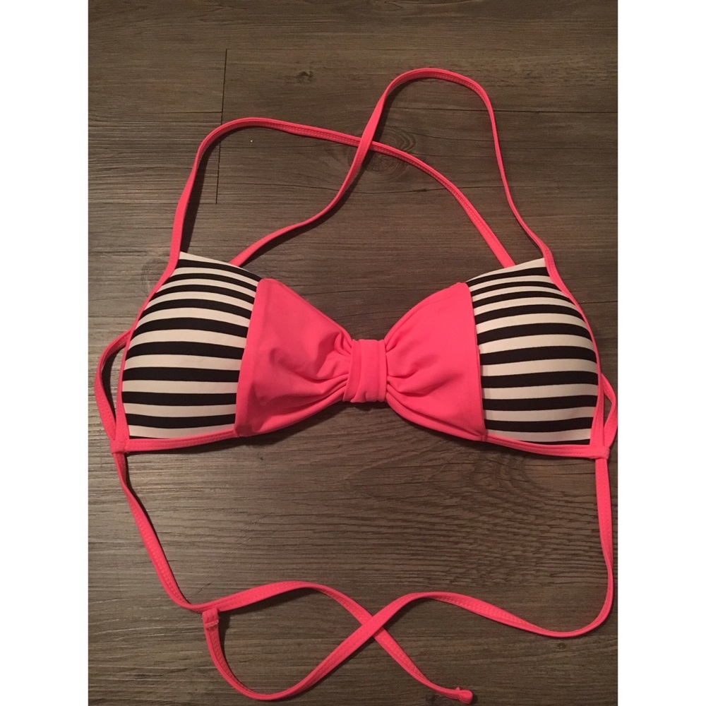 PurSuit striped bikini top size M