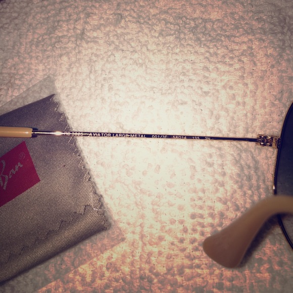 Ombré Blue And Gold Ray Bans - Picture 4 of 4