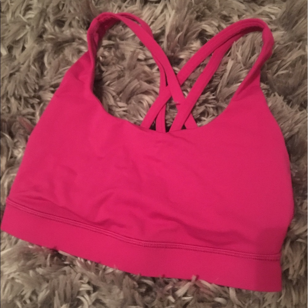 LULULEMON MAGENTA SPORTS BRA SIZE 2