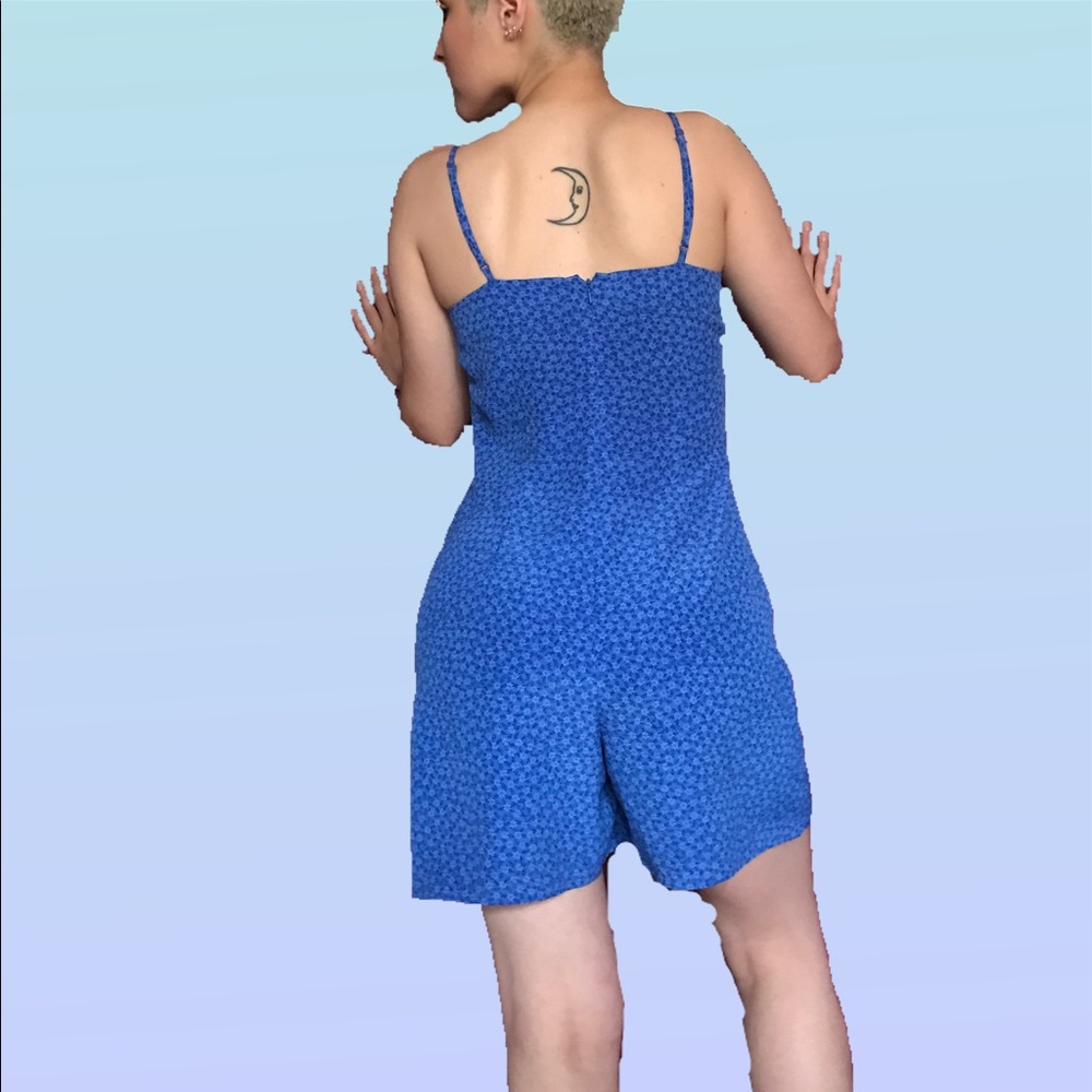Blue floral dress/romper