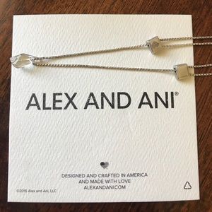 Alex and Ani Swarovski silver necklace