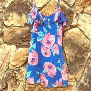 Medium, floral, off shoulder dress by Want & Need