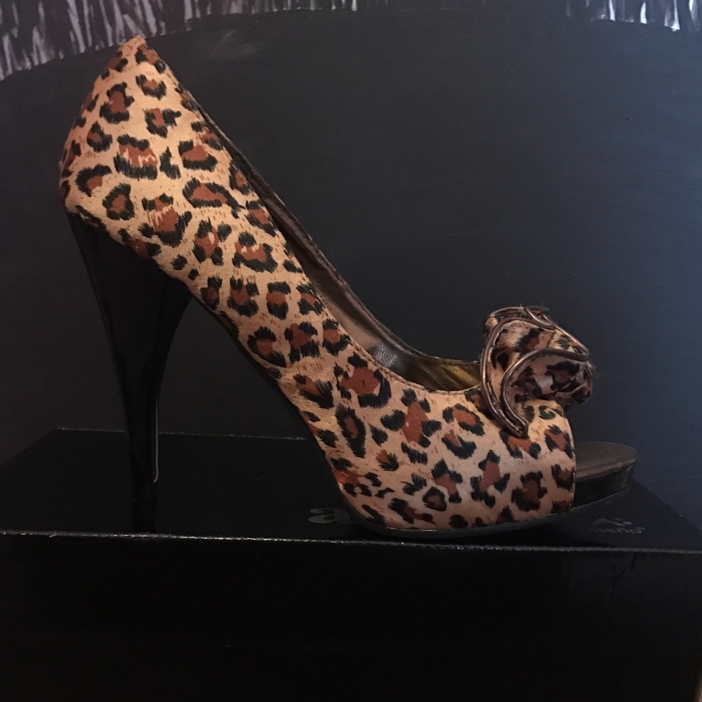 Cheetah print high heels