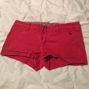 Pink perfect stretch Abercrombie and fitch shorts