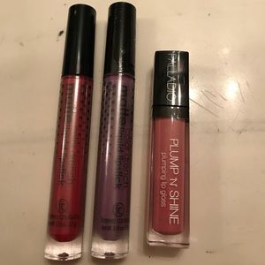 Matte liquid lipstick &Palladio plumping lipgloss