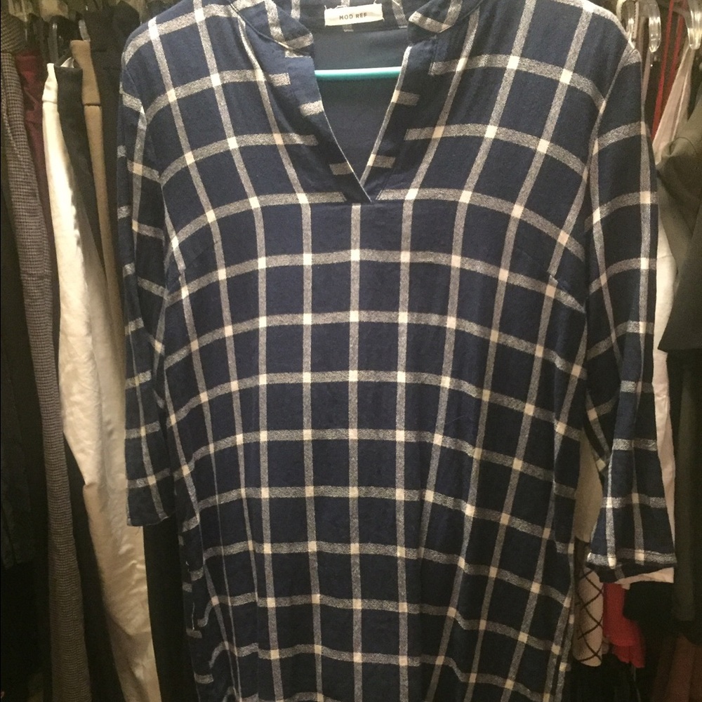 MOD REF plaid tunic/dress