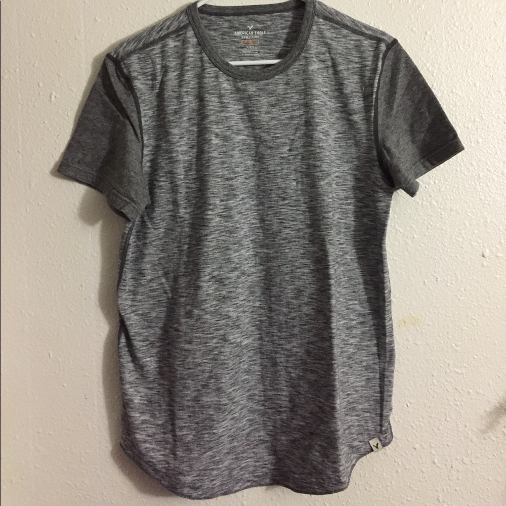 American Eagle M Gray Active Wear Short Sleeve