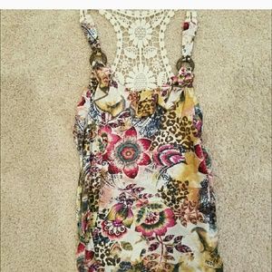 Super cute crochet racer back tank